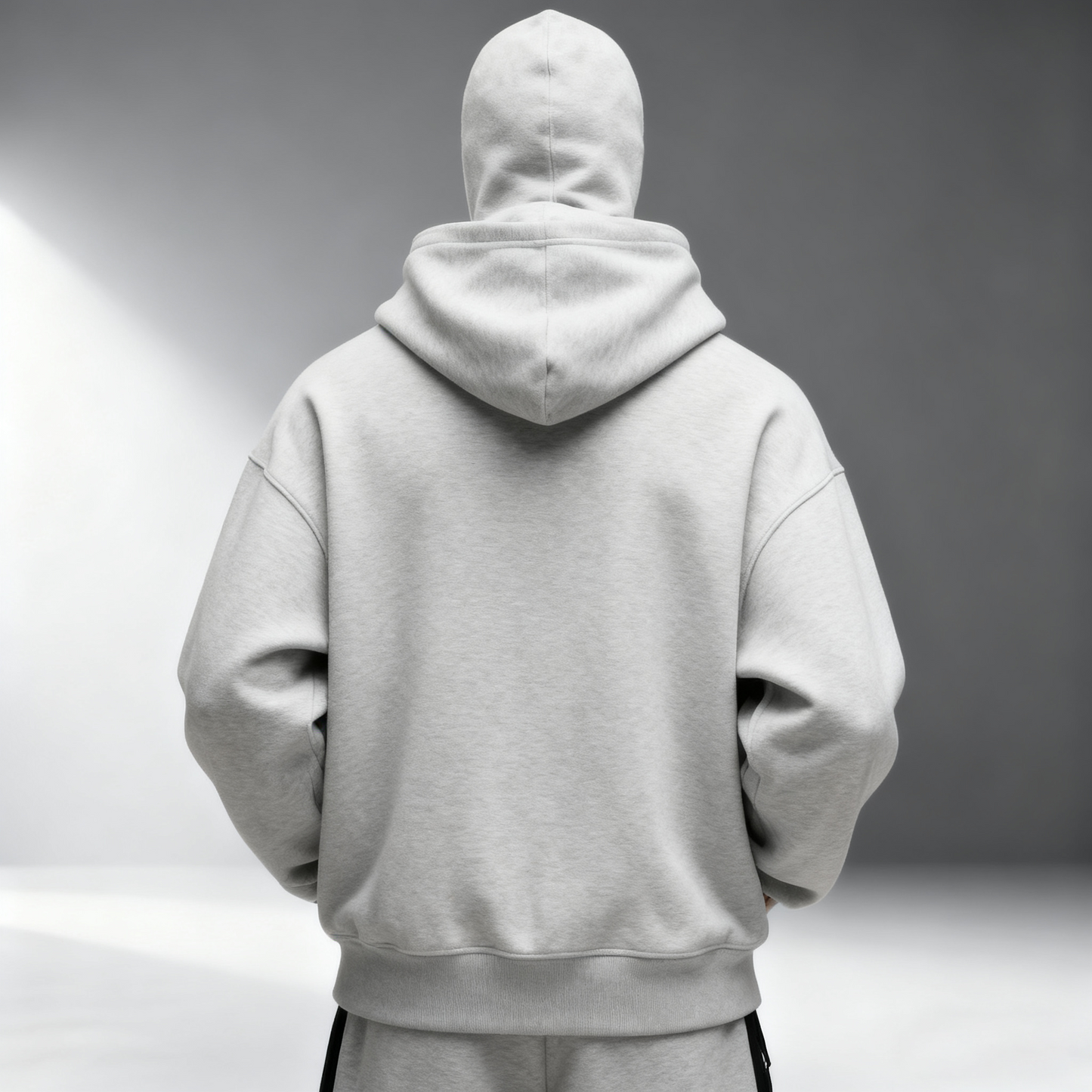 Mens Balaclava Hoodie Double Hooded Zip Jacket