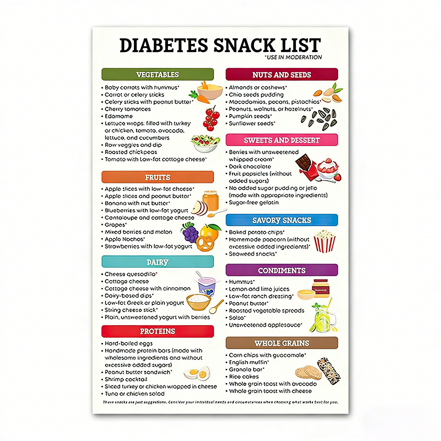 Kidney Health Poster: Low-Potassium Diet & Grocery Guide