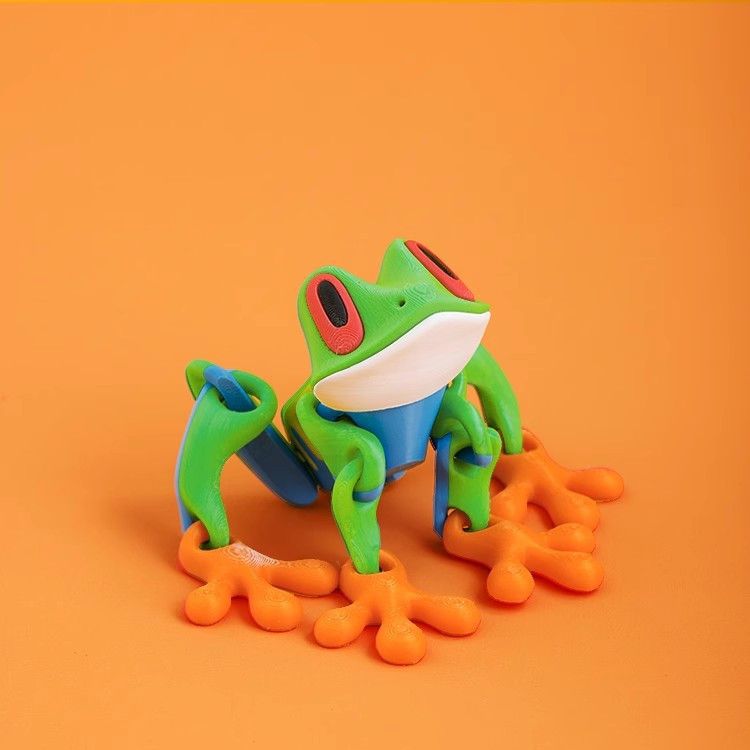 3D Printed Magnetic Frog Refrigerator Sticker