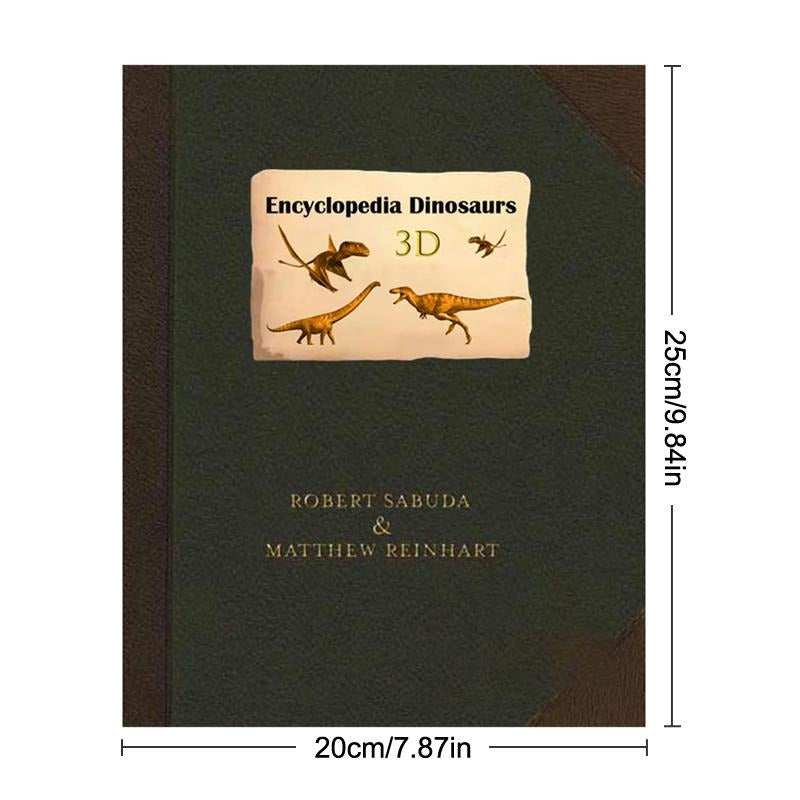 3D Encyclopedia Prehistorica Dinosaurs Folding Pop-Up Dinosaur Picture Book