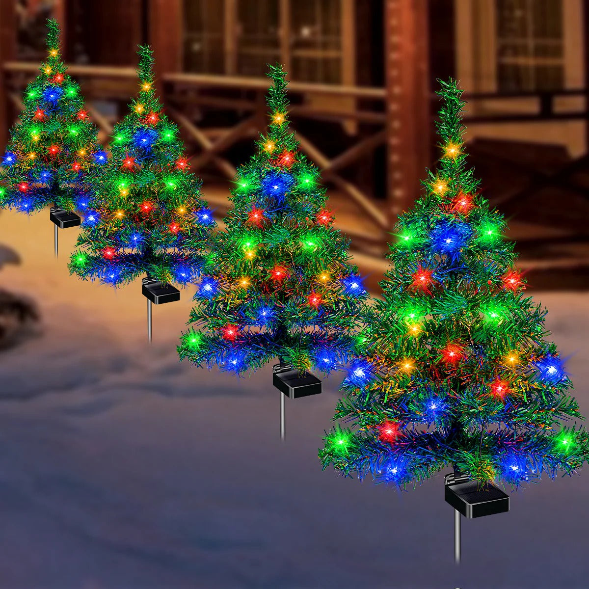 4-Solar Christmas Trees