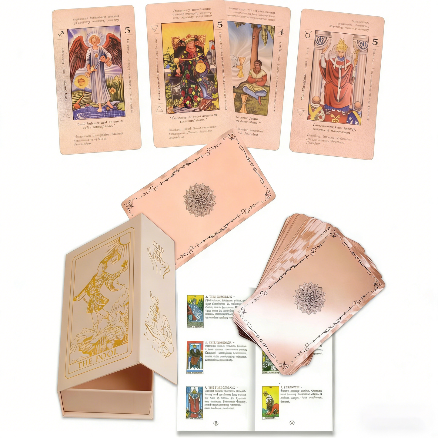 The Enchanted Rose Gold Tarot Deck
