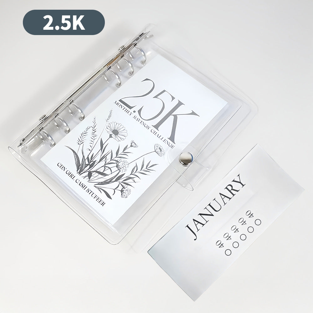 12-Month Envelopes Money Saving Challenge Binder