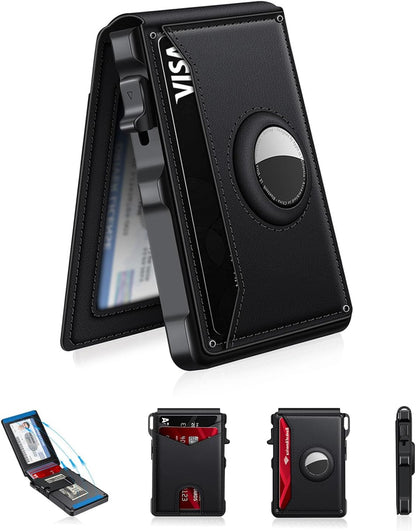 Men's Simple Bifold  Pop Up Aluminum Wallet