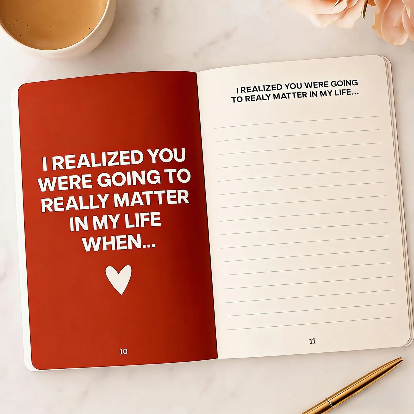 A Couples Love Story Journal