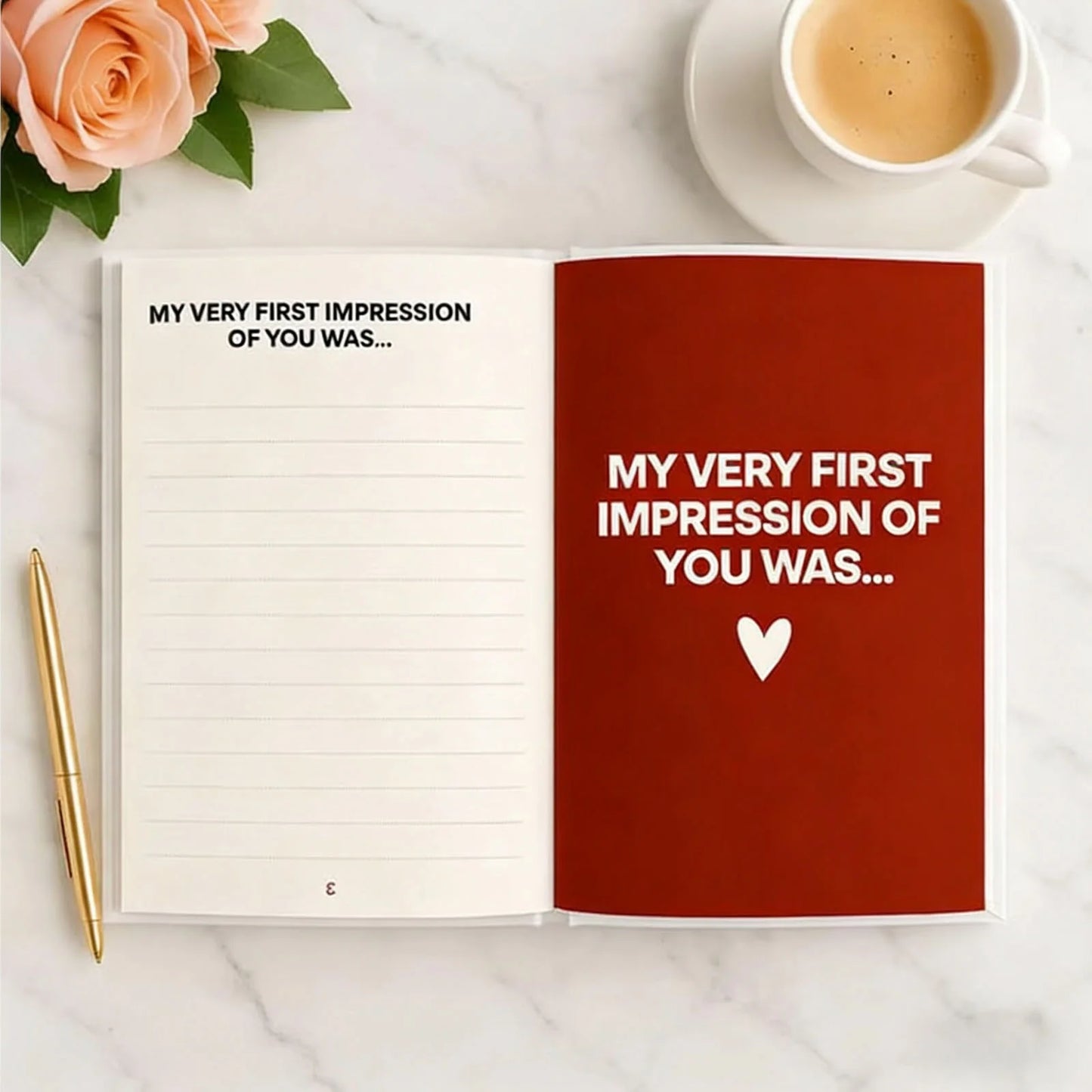 A Couples Love Story Journal