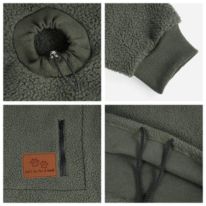 Ultra-soft Fleece Hooded Sweatshirt for Carrying Small Pets