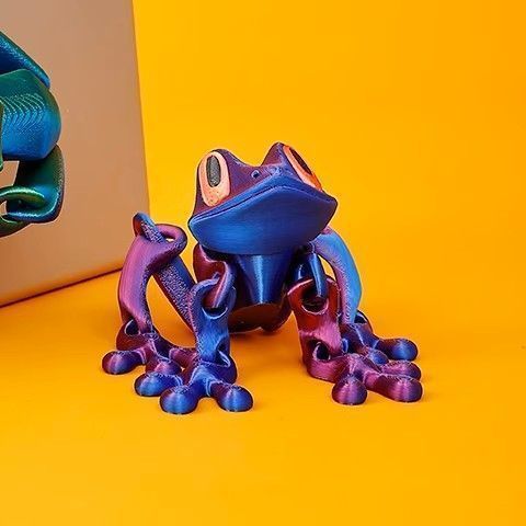 3D Printed Magnetic Frog Refrigerator Sticker