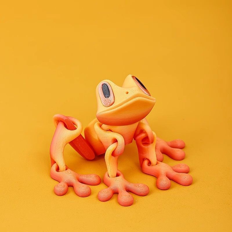 3D Printed Magnetic Frog Refrigerator Sticker