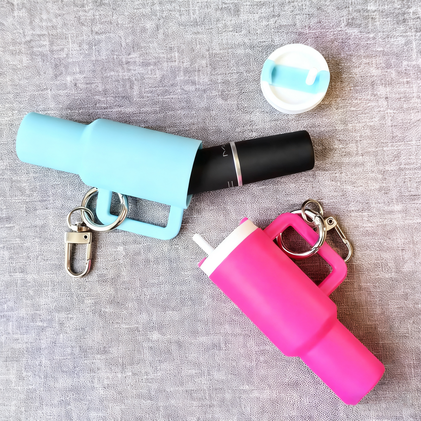🔥Black Friday Frenzy 25% OFF - Mini Plastic Container Bottle Keychain