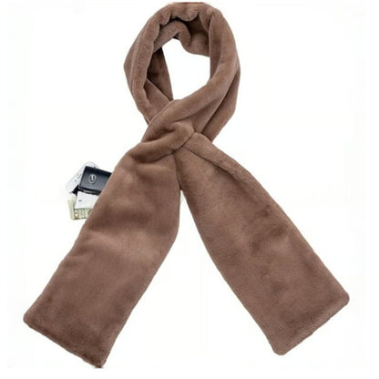 Scarf with hidden zipper pocket