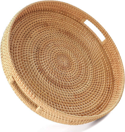 EcoRattan Circular Serving Tray