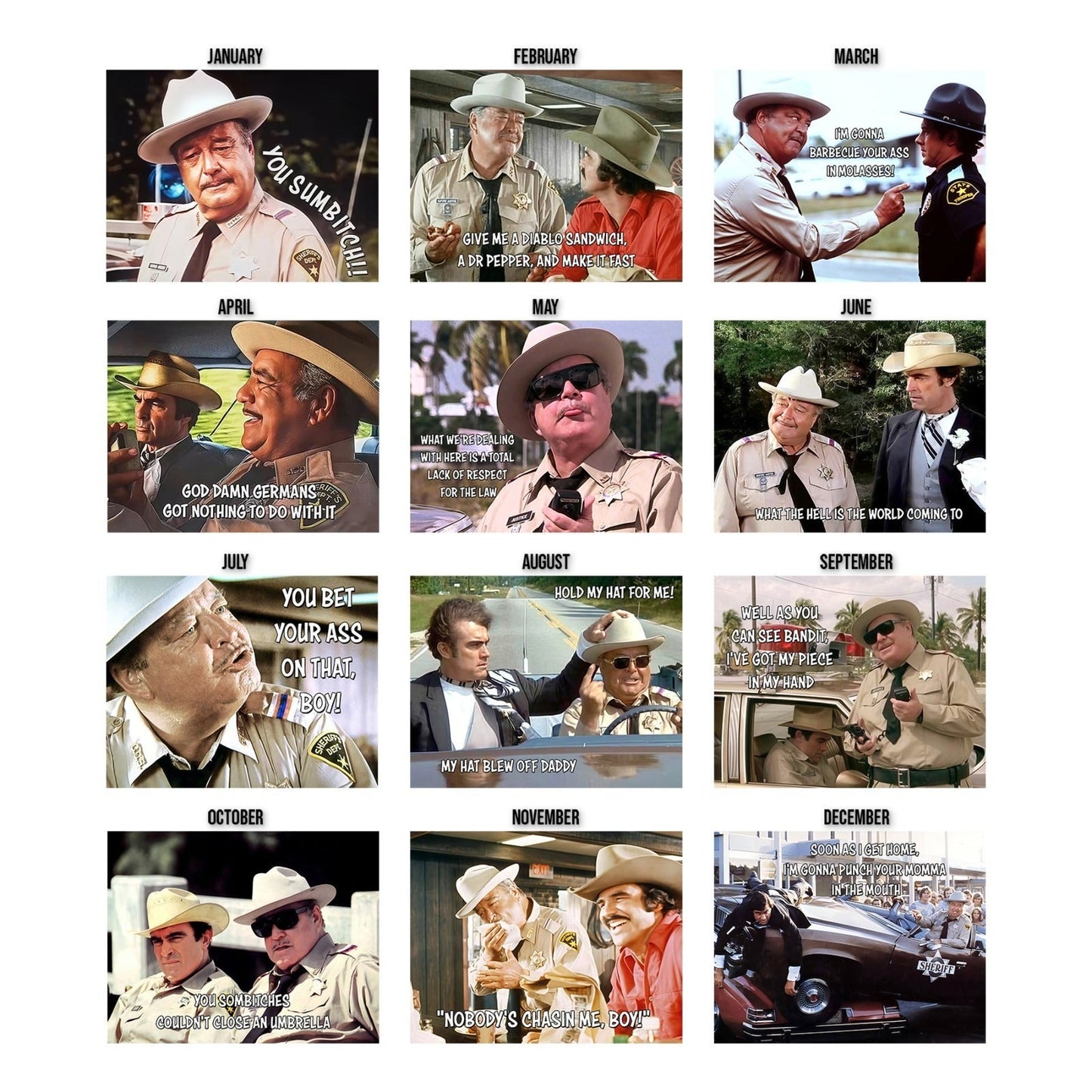 Smokey and The Bandit  Calendar