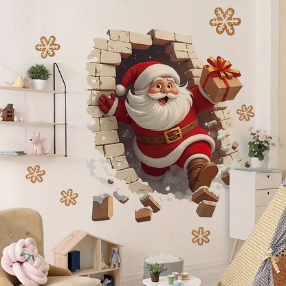 🔥Limited-time Deals🔥 Santa Claus Wall Decal -Removable Christmas Sticker