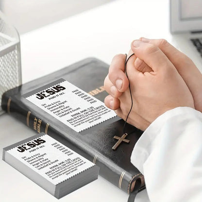 50 Pcs Gospel Tract Cards Salvation Pocket Prayer Postcard
