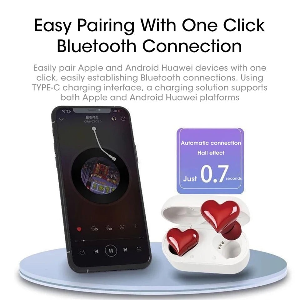 Heart-shaped Bluetooth Headset