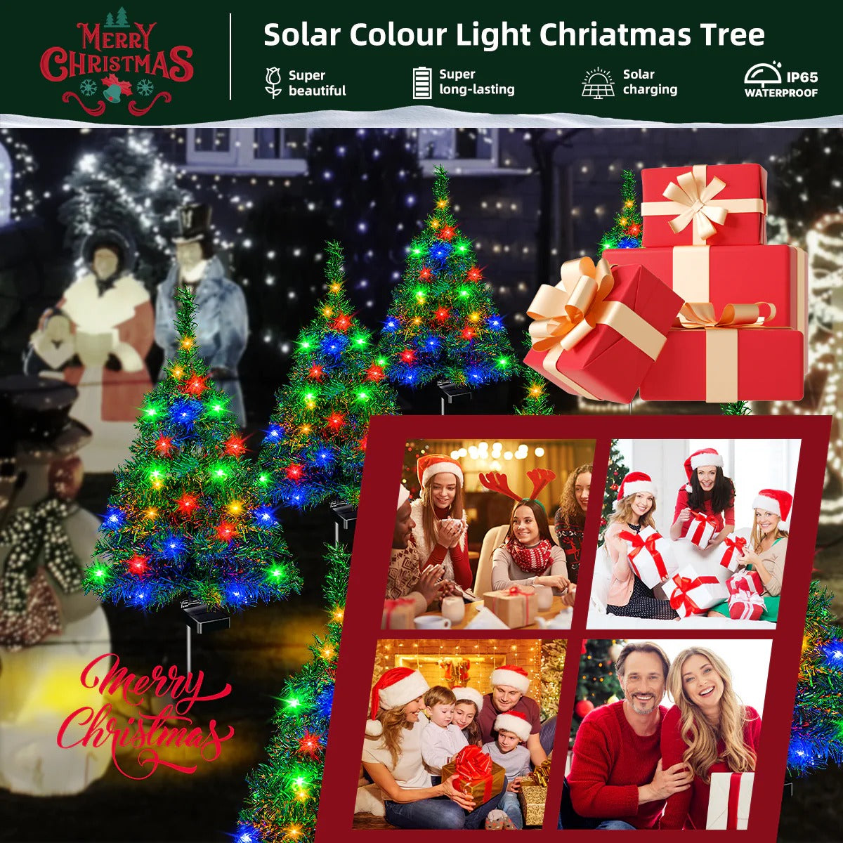 4-Solar Christmas Trees