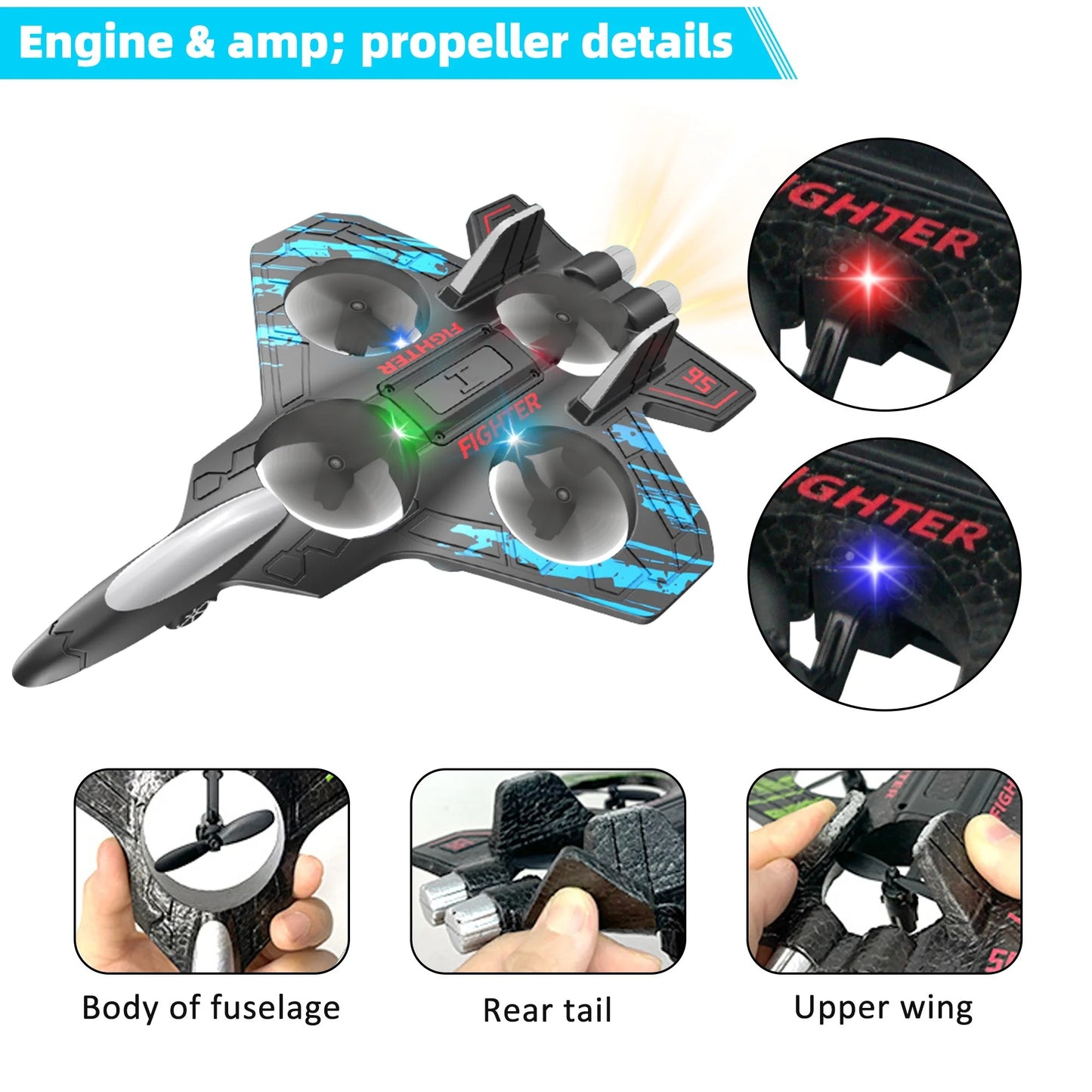 Wireless Remote-controlled  Glider Toy Foam Airplane