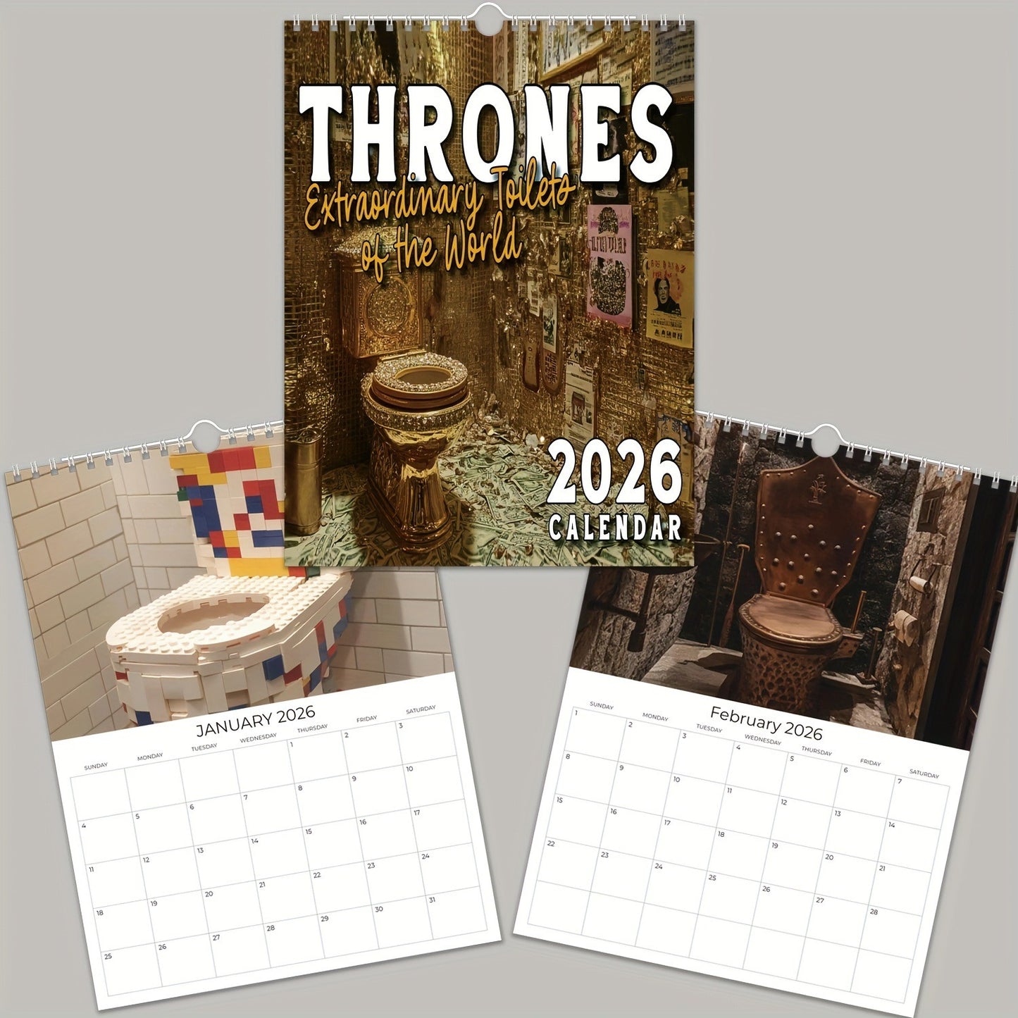 2026 Extraordinary Toilets of the World Calendar