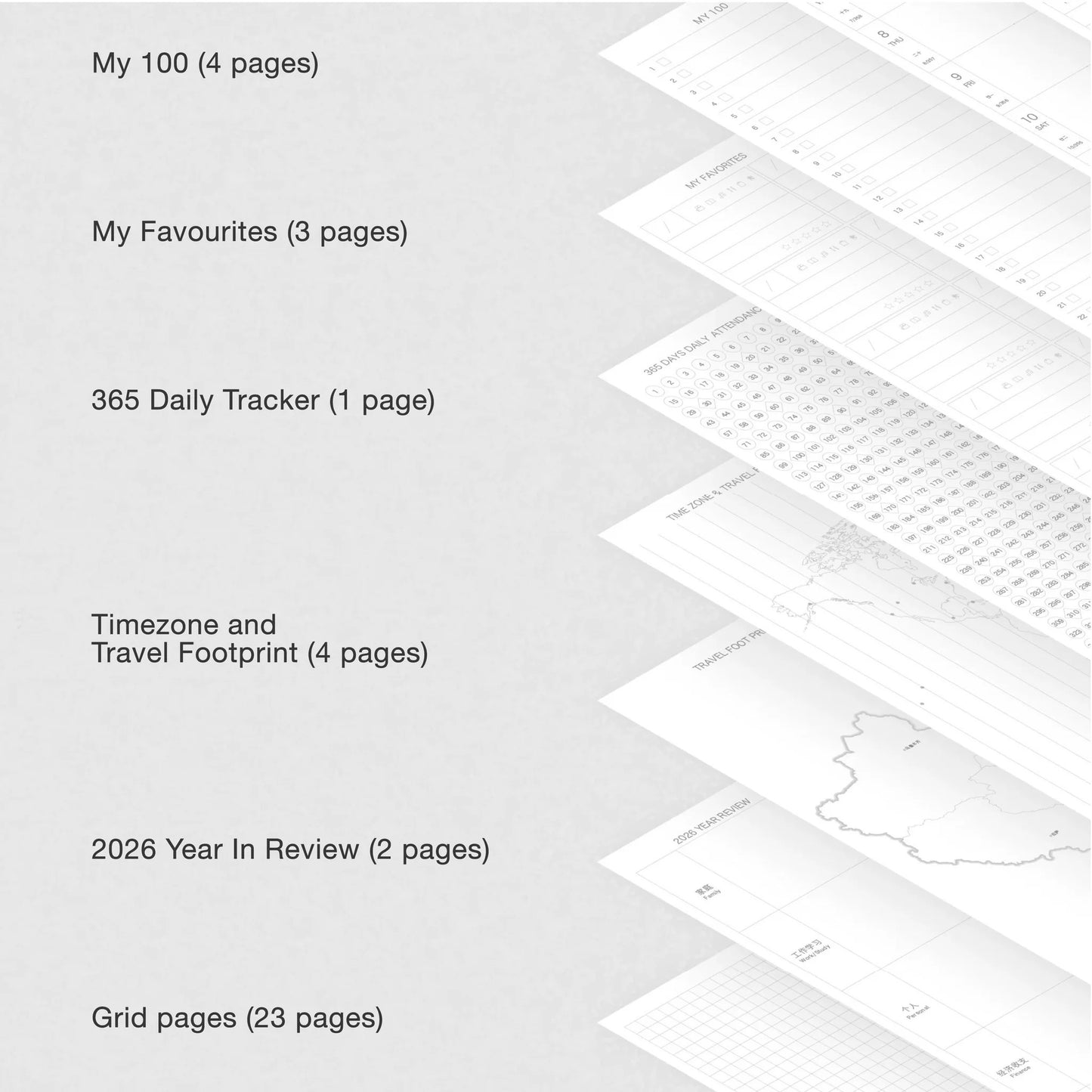 Linen Hardcover Weekly Planner With 210+ Exquisite Planner Stickers