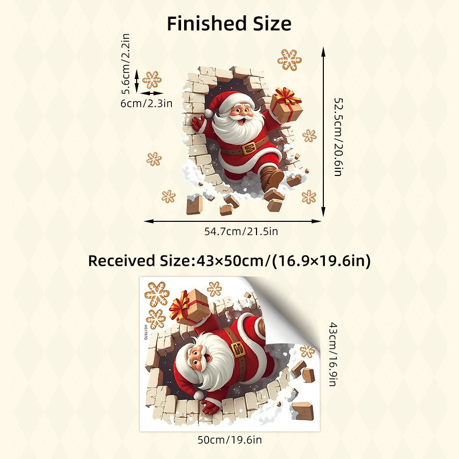 🔥Limited-time Deals🔥 Santa Claus Wall Decal -Removable Christmas Sticker
