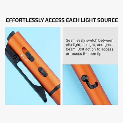 Rechargeable 4-in-1 Penlight with Green Laser Pointer