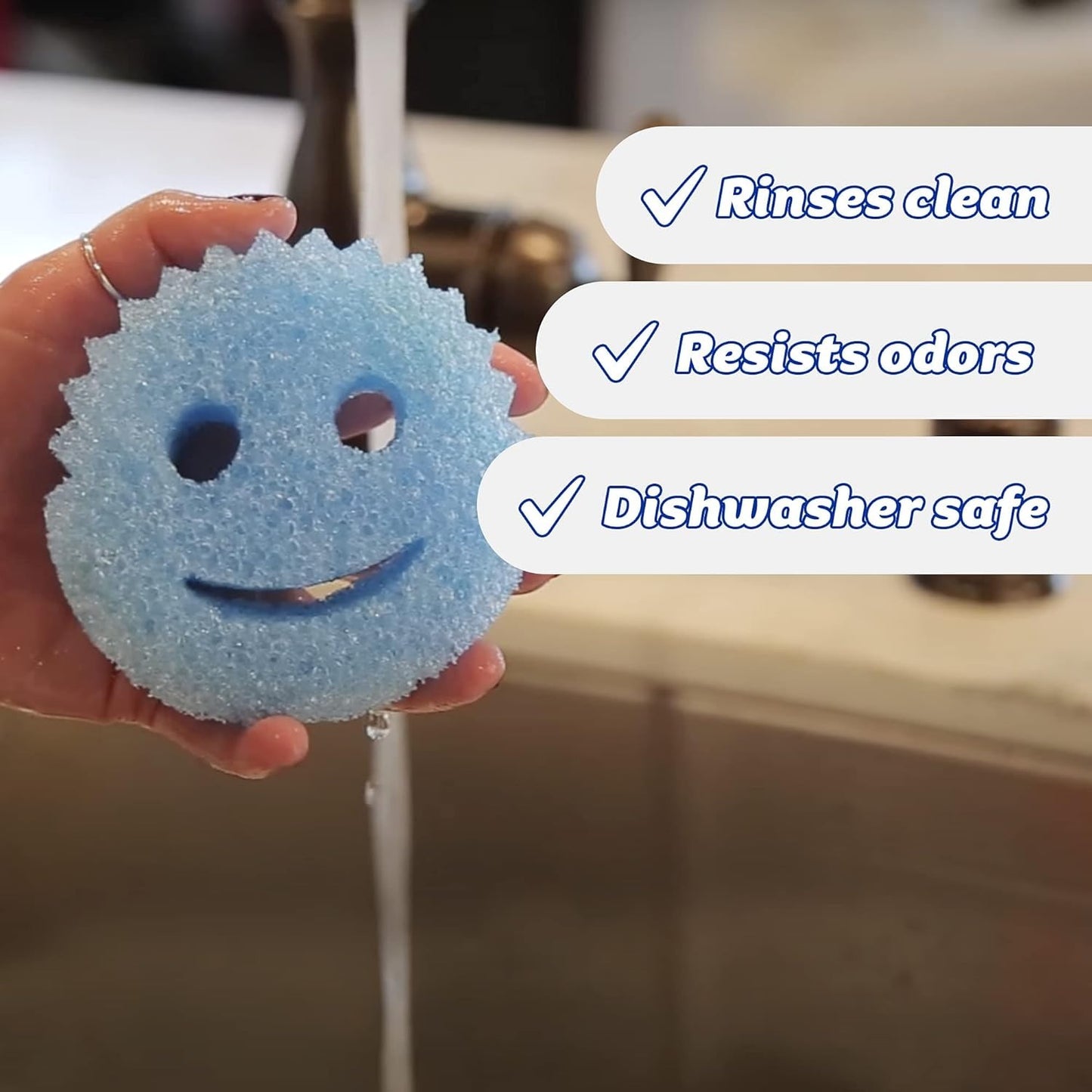3PC Multipurpose Dish Sponges for Kitchen