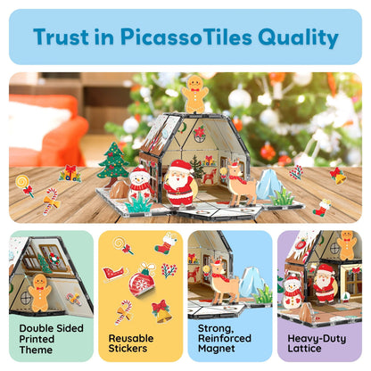Magnetic Gingerbread House Building Set