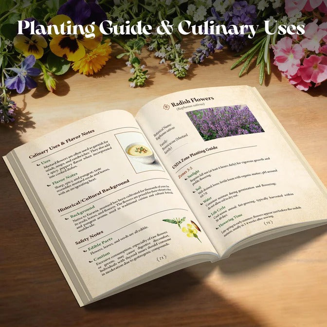 Edible Flower Almanac 2026 by USDA Zone