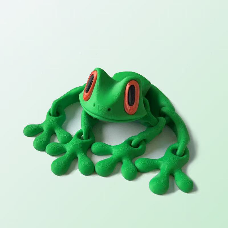 3D Printed Magnetic Frog Refrigerator Sticker