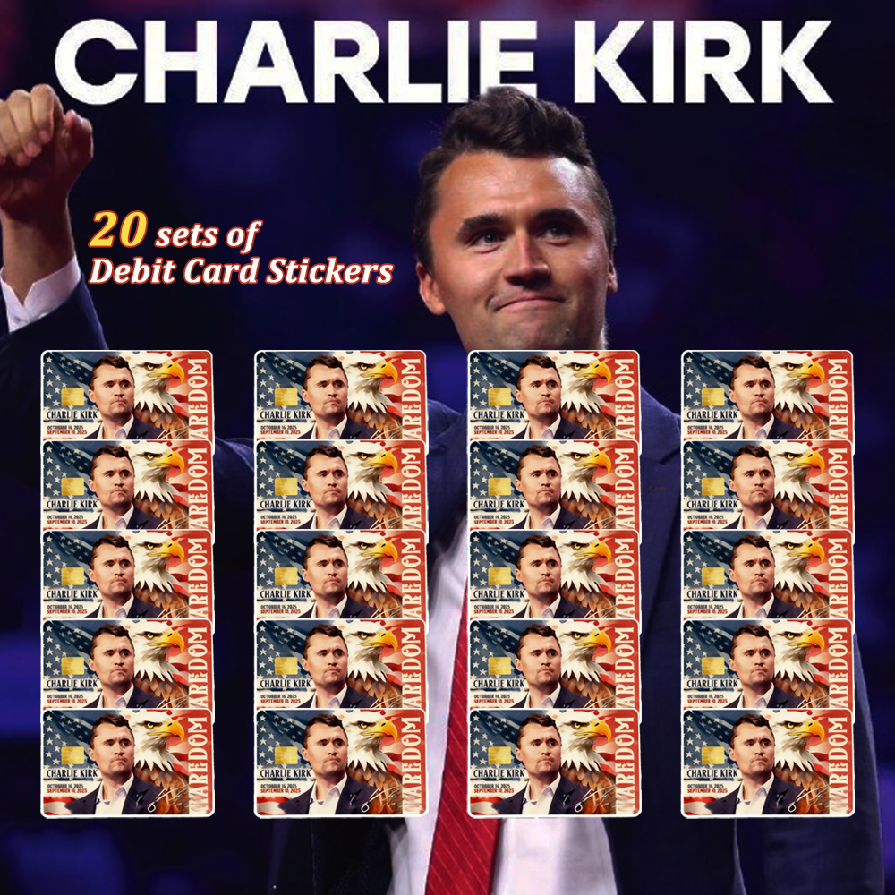 🎗️🕊️Charlie Kirk Debit Card Stickers